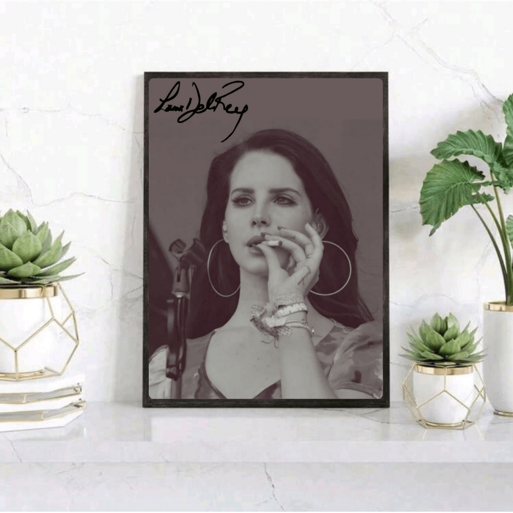 Lana Del Rey Poster with Frame - Vibes DistrictLana Del Rey Poster with Frame poster GoldVibes District