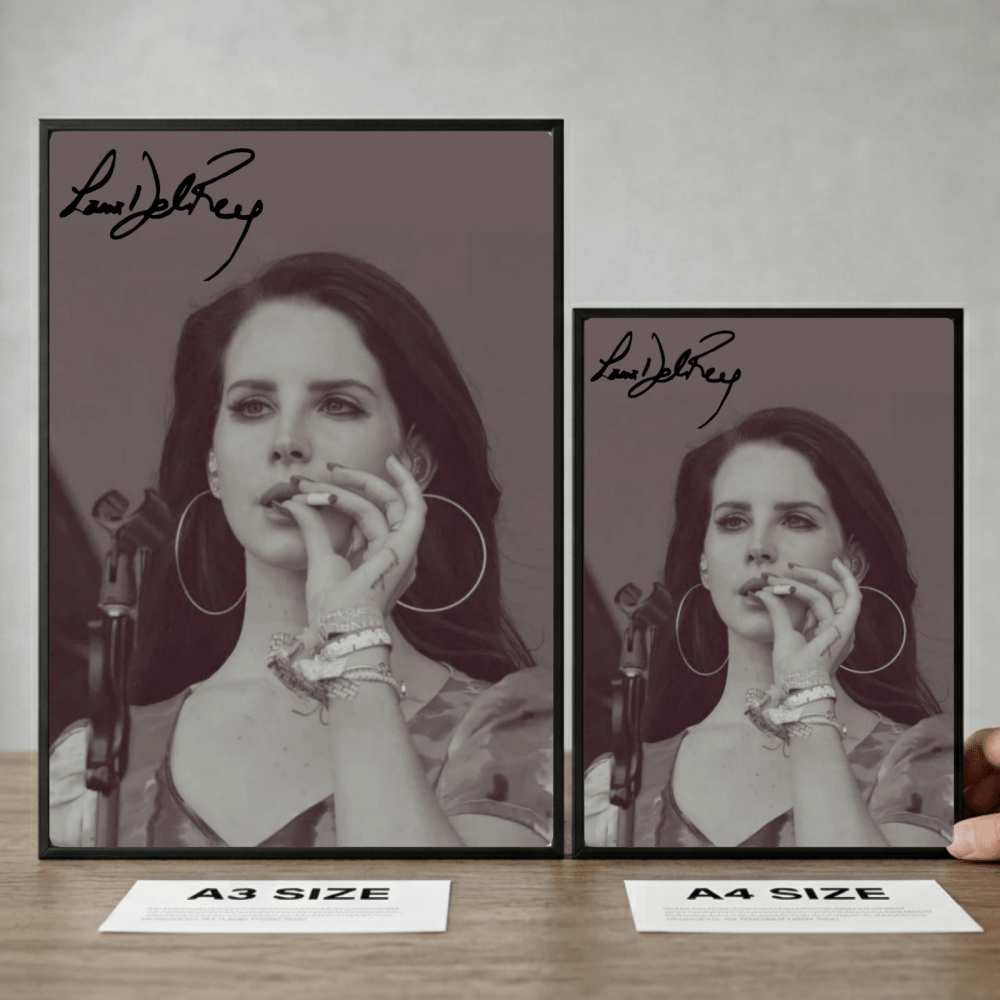 Lana Del Rey Poster with Frame - Vibes DistrictLana Del Rey Poster with Frame poster GoldVibes District