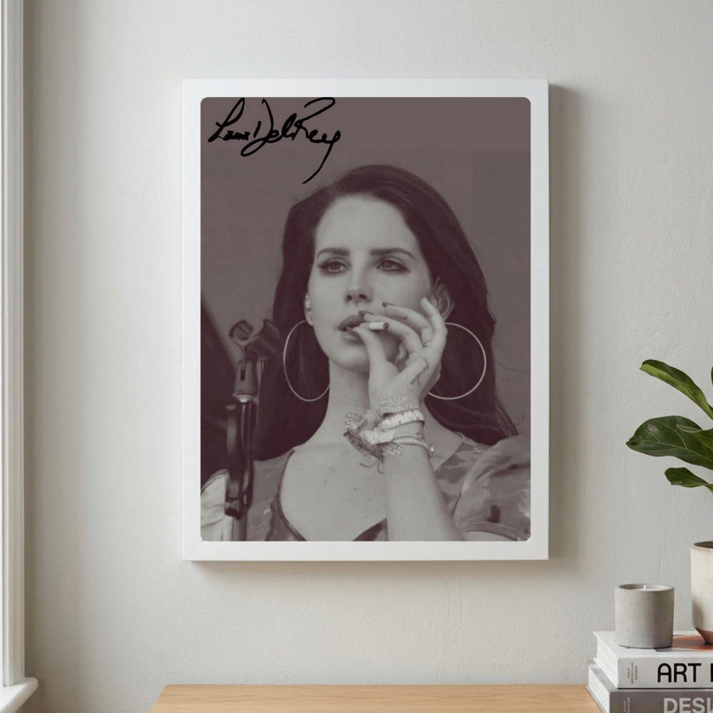 Lana Del Rey Poster with Frame - Vibes DistrictLana Del Rey Poster with Frame poster GoldVibes District