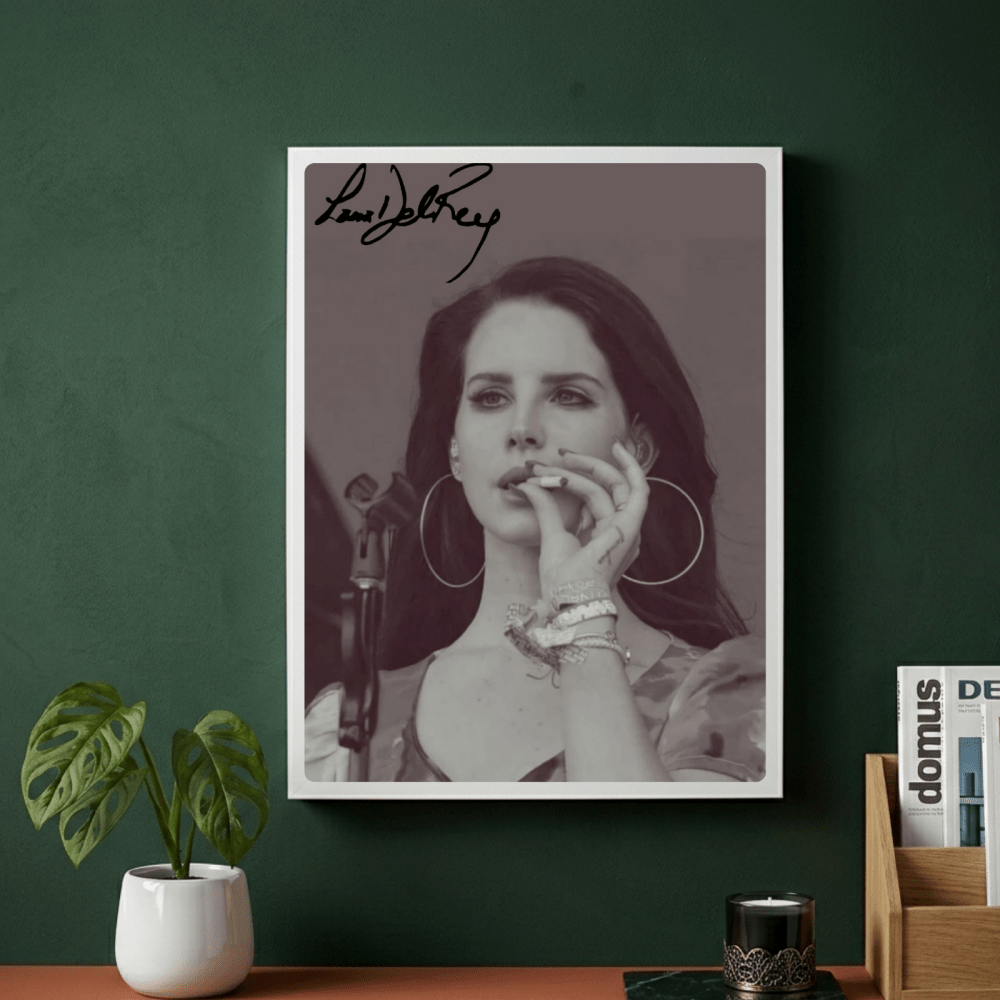Lana Del Rey Poster with Frame - Vibes DistrictLana Del Rey Poster with Frame poster GoldVibes District
