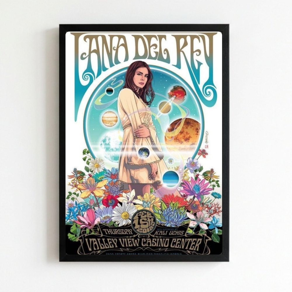 Lana Del Rey Poster with Frame - Vibes DistrictLana Del Rey Poster with Frame poster NeroVibes District