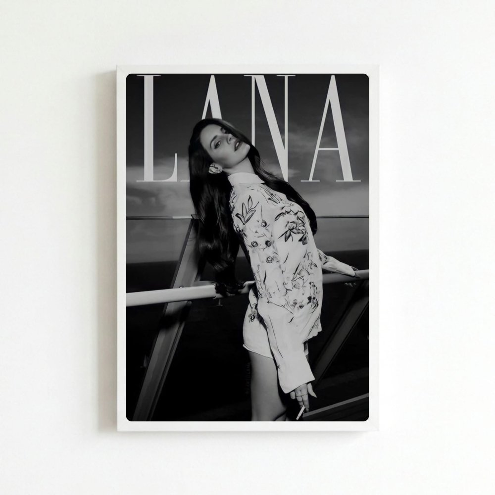 Lana Del Rey Poster with Frame - Vibes DistrictLana Del Rey Poster with Frame poster BiancoVibes District