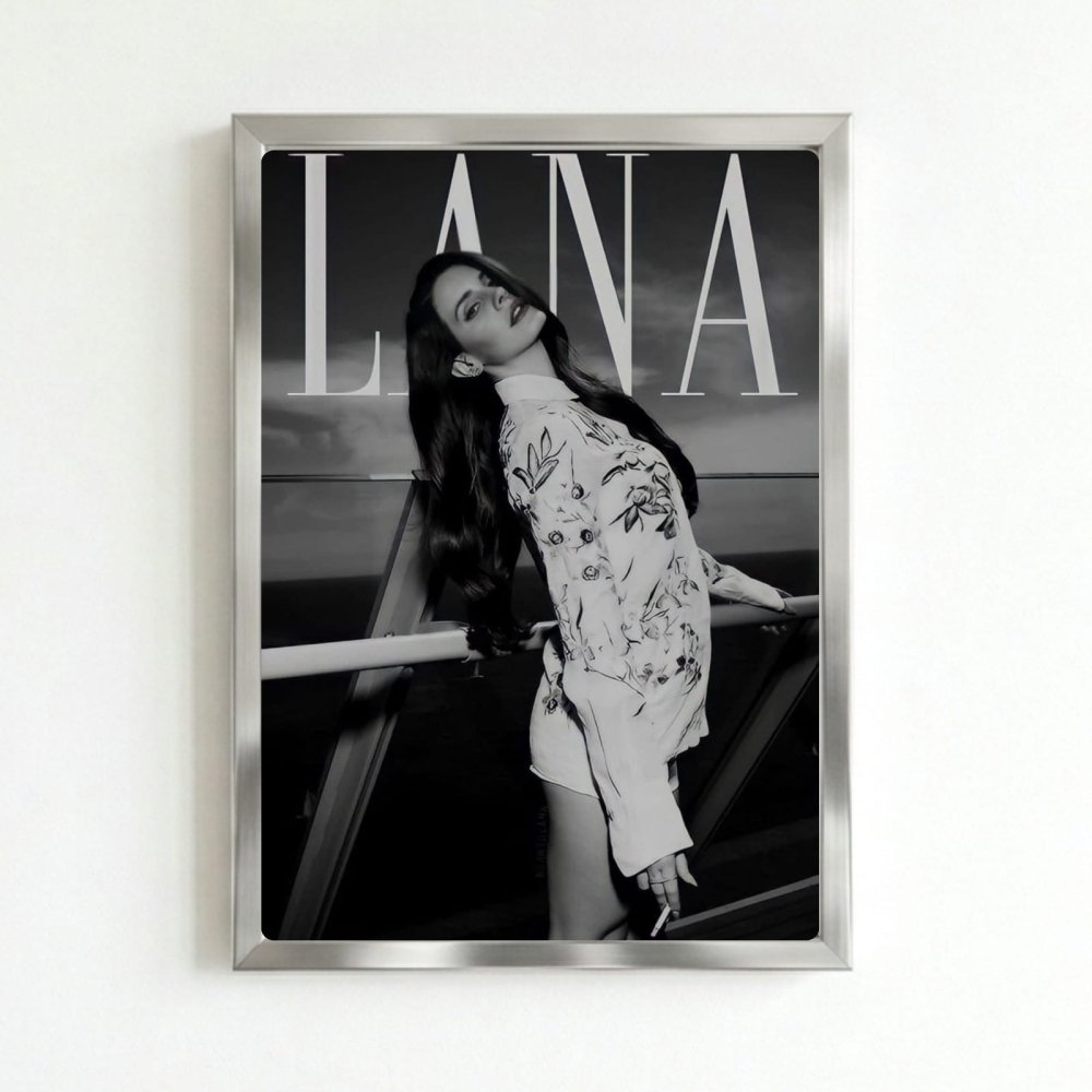 Lana Del Rey Poster with Frame - Vibes DistrictLana Del Rey Poster with Frame poster SilverVibes District