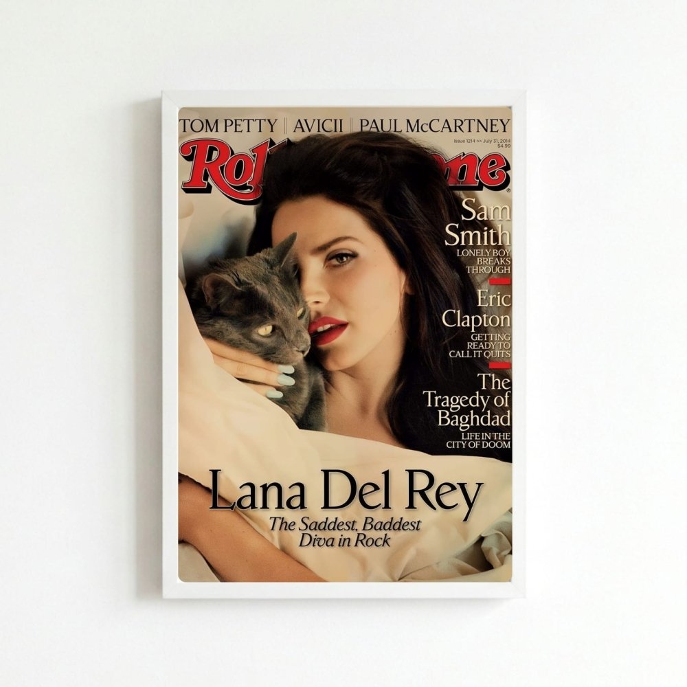 Lana Del Rey Poster with Frame - Vibes DistrictLana Del Rey Poster with Frame poster BiancoVibes District