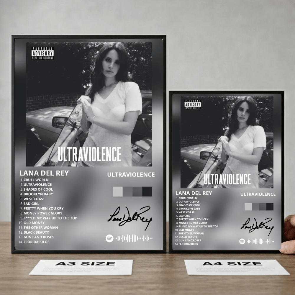 Lana Del Rey - Ultraviolence Poster with Frame - Vibes DistrictLana Del Rey - Ultraviolence Poster with Frame poster NeroVibes District