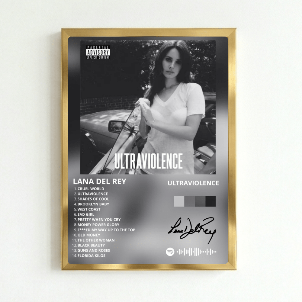 Lana Del Rey - Ultraviolence Poster with Frame - Vibes DistrictLana Del Rey - Ultraviolence Poster with Frame poster NeroVibes District