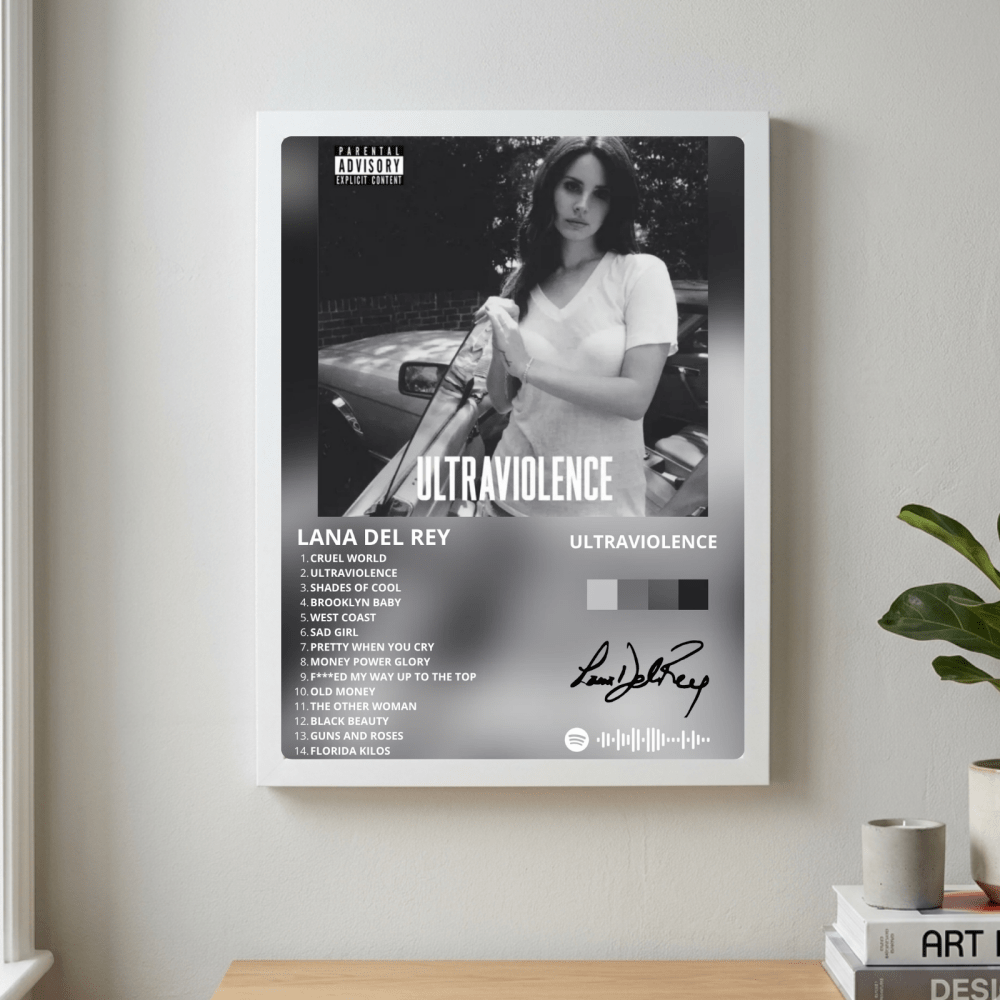Lana Del Rey - Ultraviolence Poster with Frame - Vibes DistrictLana Del Rey - Ultraviolence Poster with Frame poster NeroVibes District
