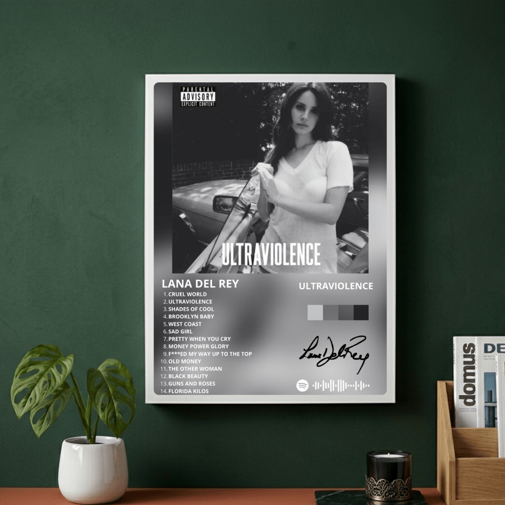 Lana Del Rey - Ultraviolence Poster with Frame - Vibes DistrictLana Del Rey - Ultraviolence Poster with Frame poster NeroVibes District