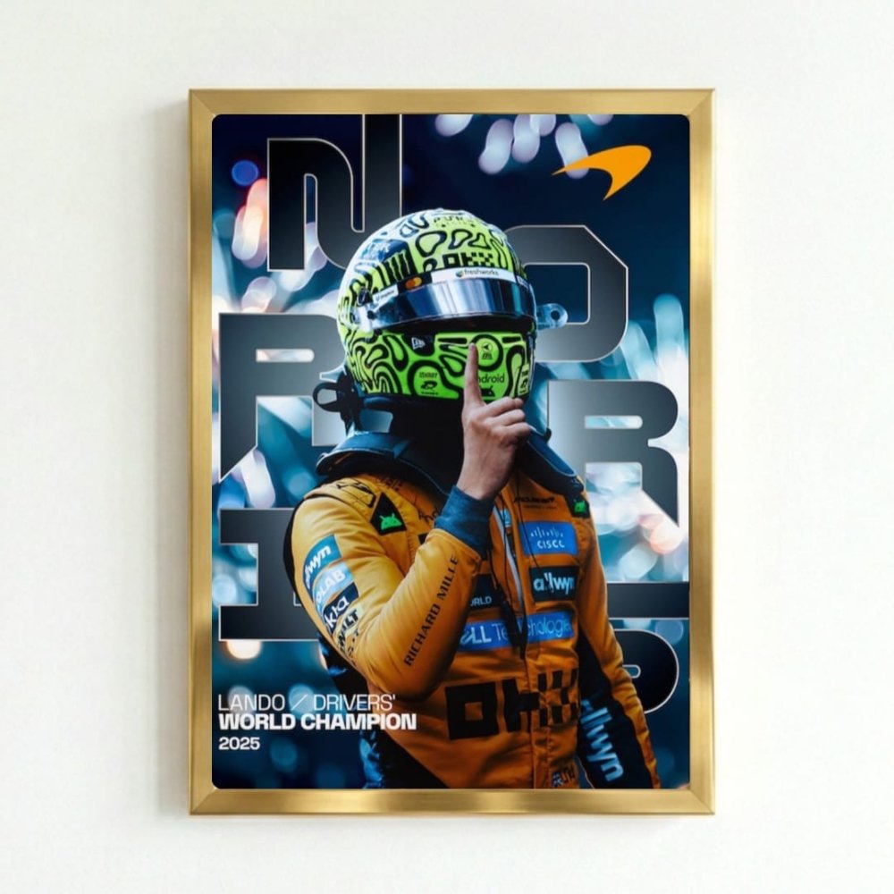 lando norris mclaren f1 - Vibes Districtlando norris mclaren f1 poster GoldVibes District