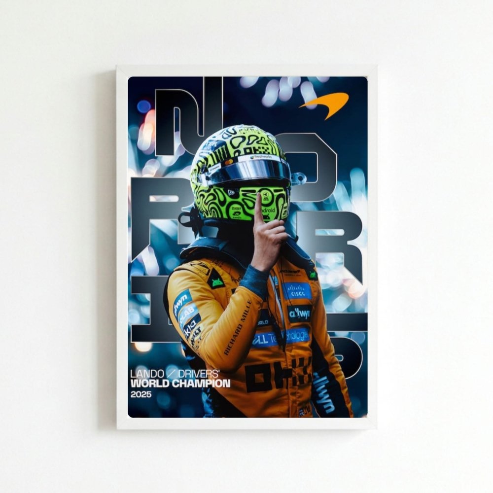 lando norris mclaren f1 - Vibes Districtlando norris mclaren f1 poster BiancoVibes District