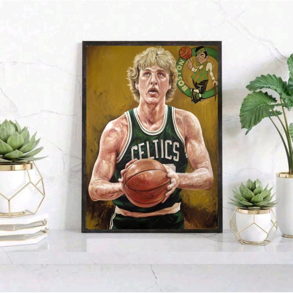 Larry Bird - Basket - Vibes DistrictLarry Bird - Basket poster GoldVibes District