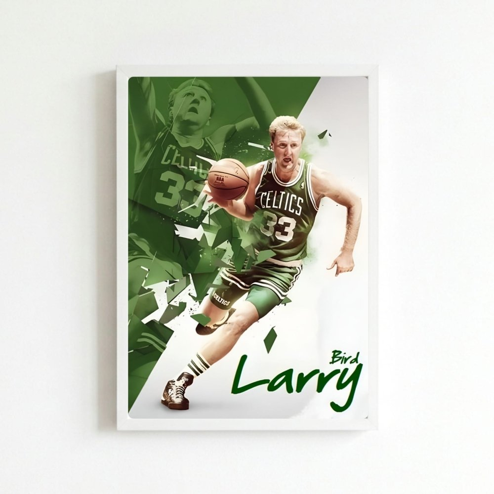 Larry Bird - Basket - Vibes DistrictLarry Bird - Basket poster NeroVibes District