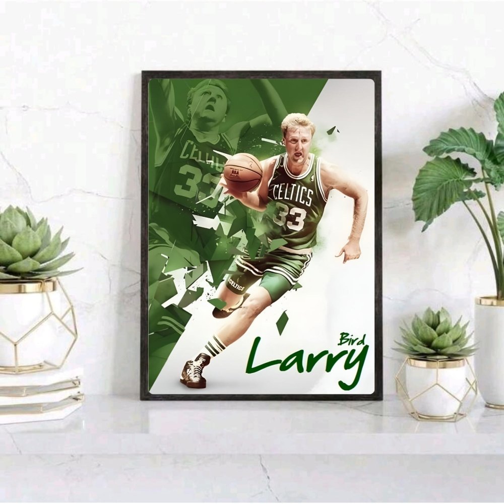 Larry Bird - Basket - Vibes DistrictLarry Bird - Basket poster NeroVibes District