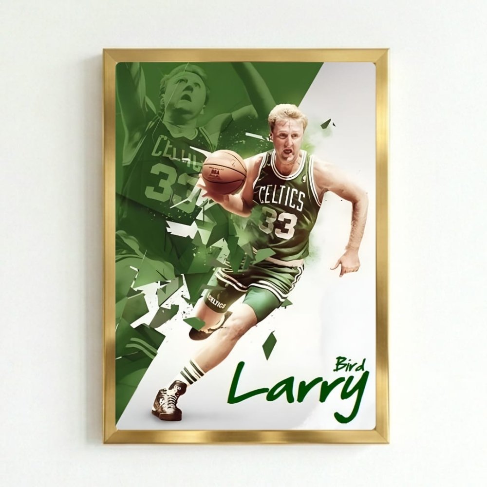 Larry Bird - Basket - Vibes DistrictLarry Bird - Basket poster NeroVibes District
