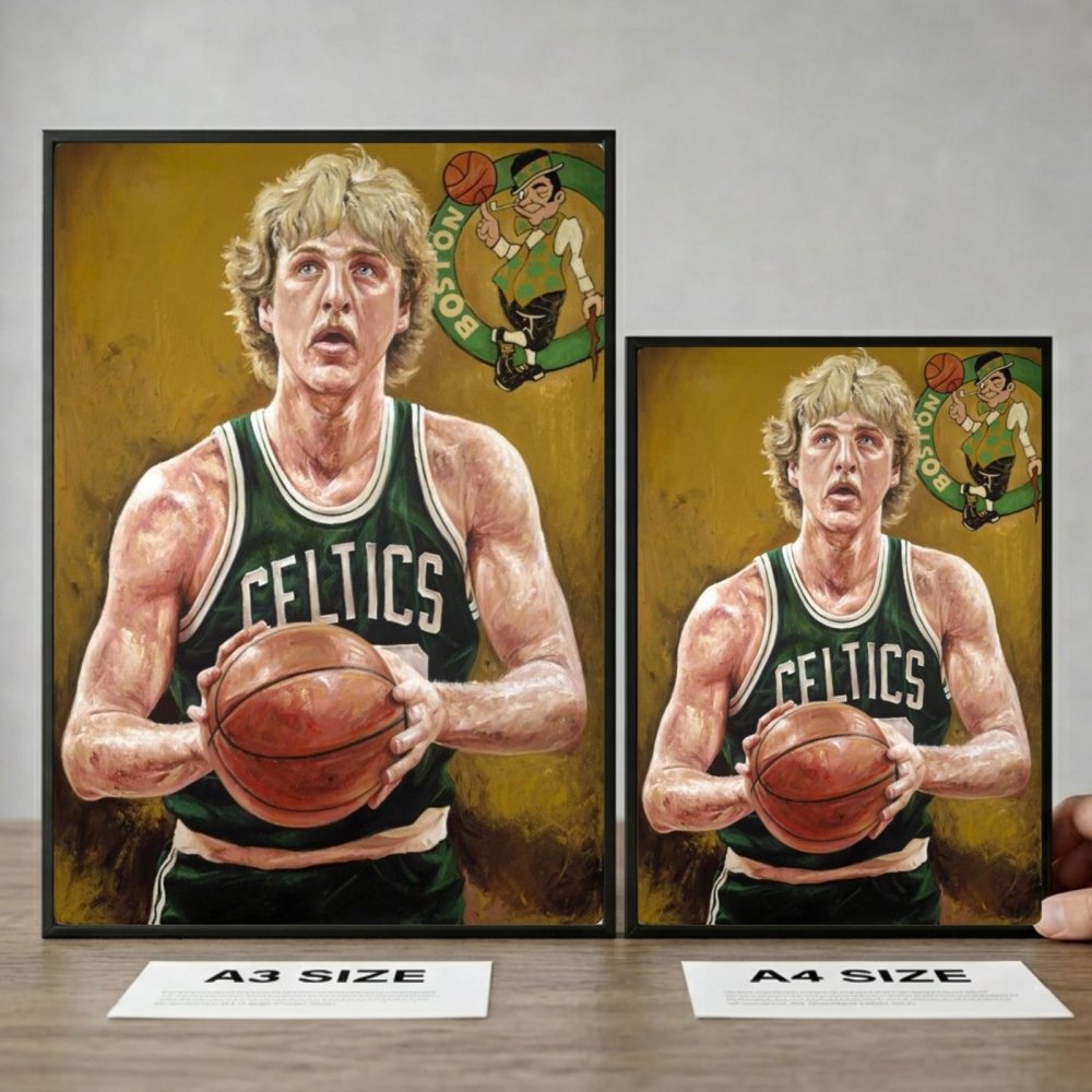 Larry Bird - Basket - Vibes DistrictLarry Bird - Basket poster GoldVibes District
