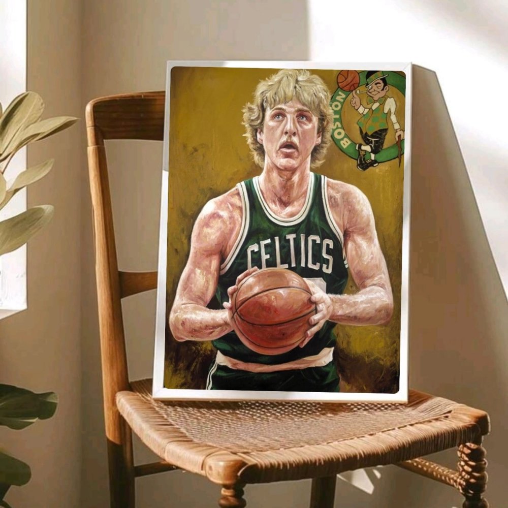 Larry Bird - Basket - Vibes DistrictLarry Bird - Basket poster GoldVibes District