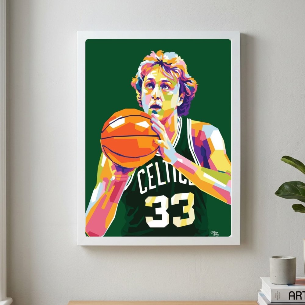 Larry Bird - Basket - Vibes DistrictLarry Bird - Basket poster GoldVibes District