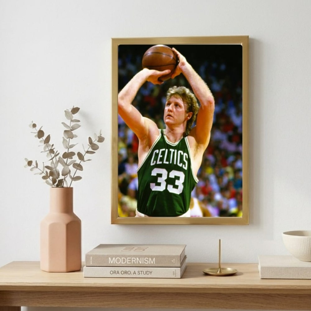 Larry Bird - Basket - Vibes DistrictLarry Bird - Basket poster GoldVibes District