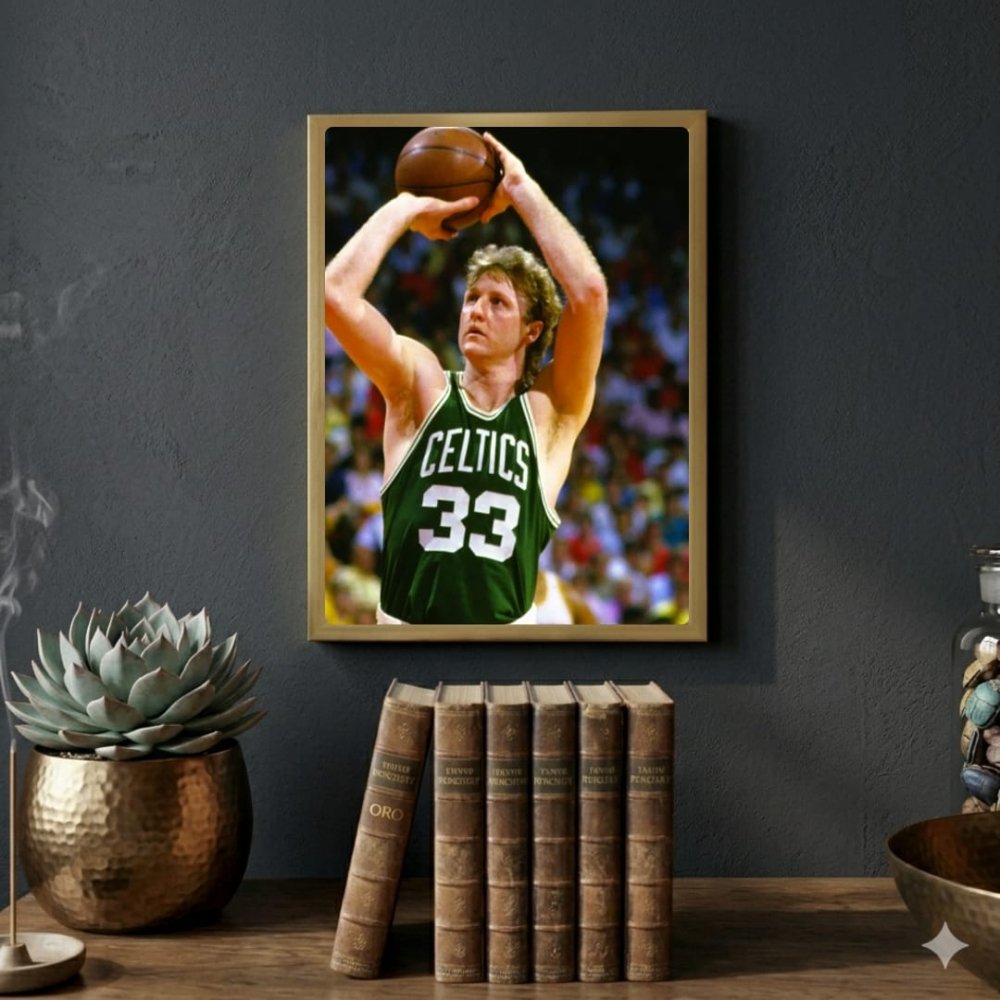 Larry Bird - Basket - Vibes DistrictLarry Bird - Basket poster GoldVibes District