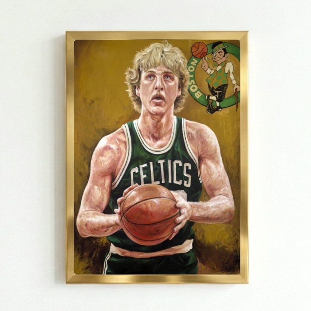 Larry Bird - Basket - Vibes DistrictLarry Bird - Basket poster GoldVibes District