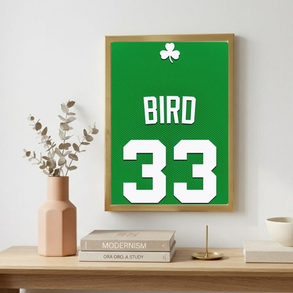 Larry Bird - Basket - Vibes DistrictLarry Bird - Basket poster GoldVibes District