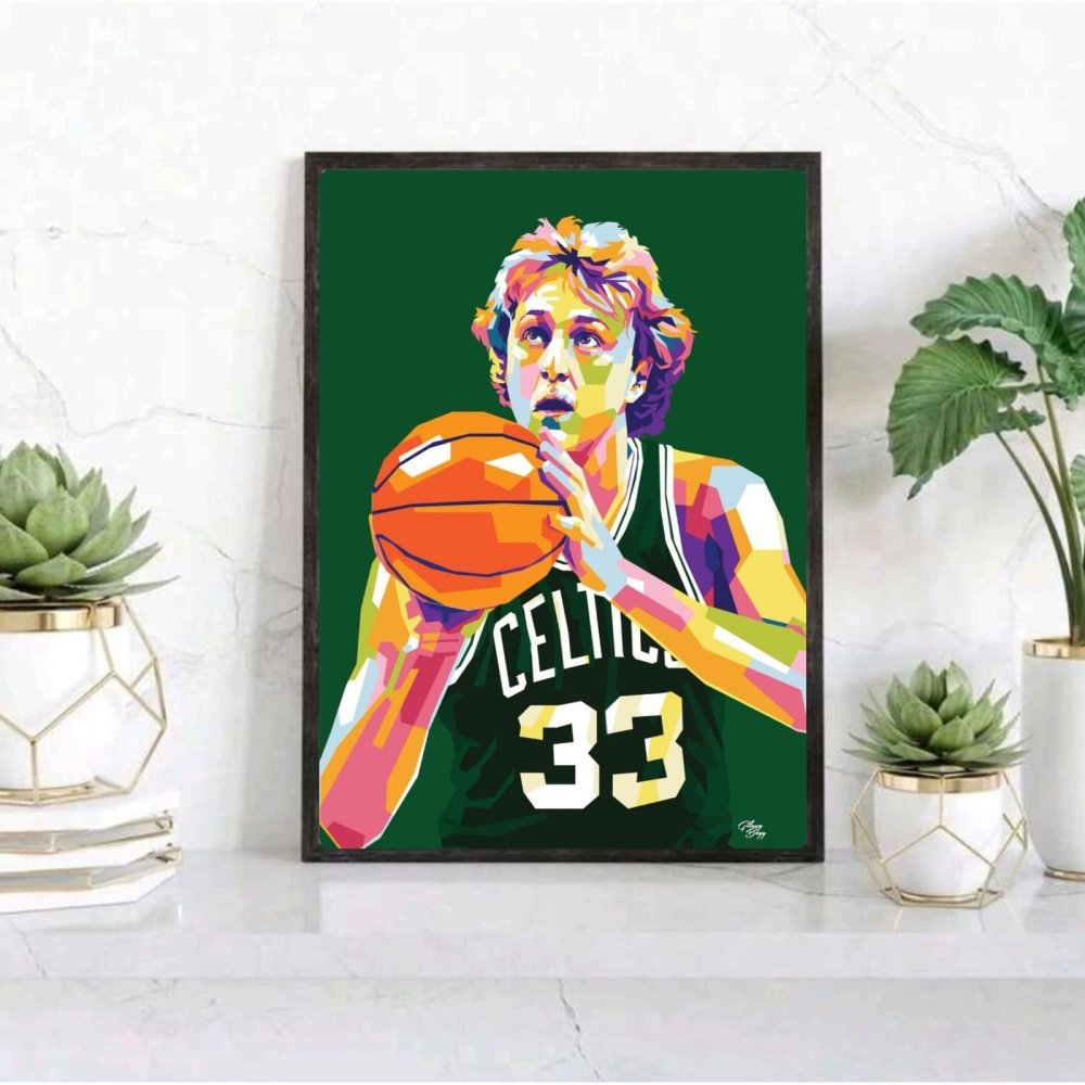 Larry Bird - Basket - Vibes DistrictLarry Bird - Basket poster GoldVibes District