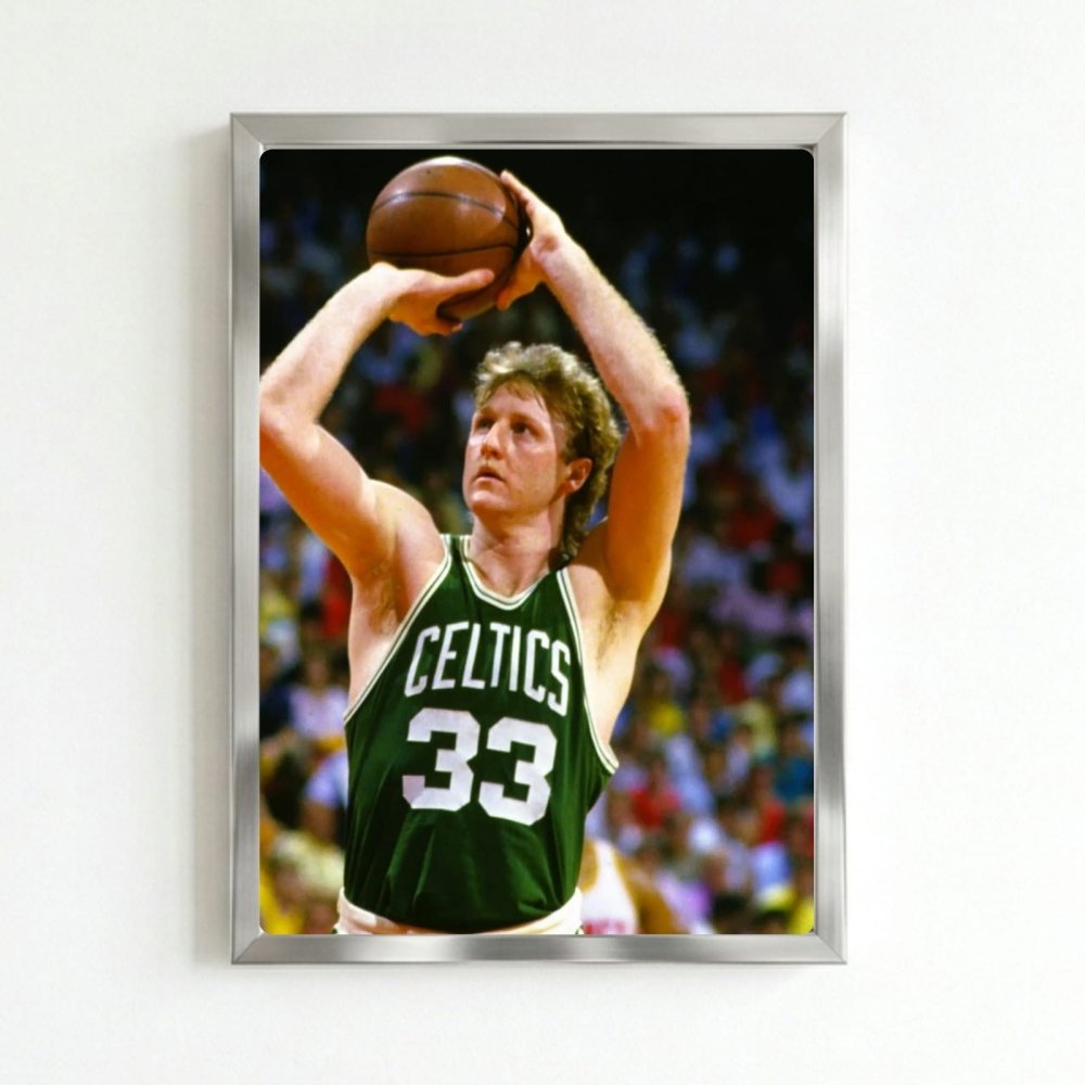 Larry Bird - Basket - Vibes DistrictLarry Bird - Basket poster SilverVibes District
