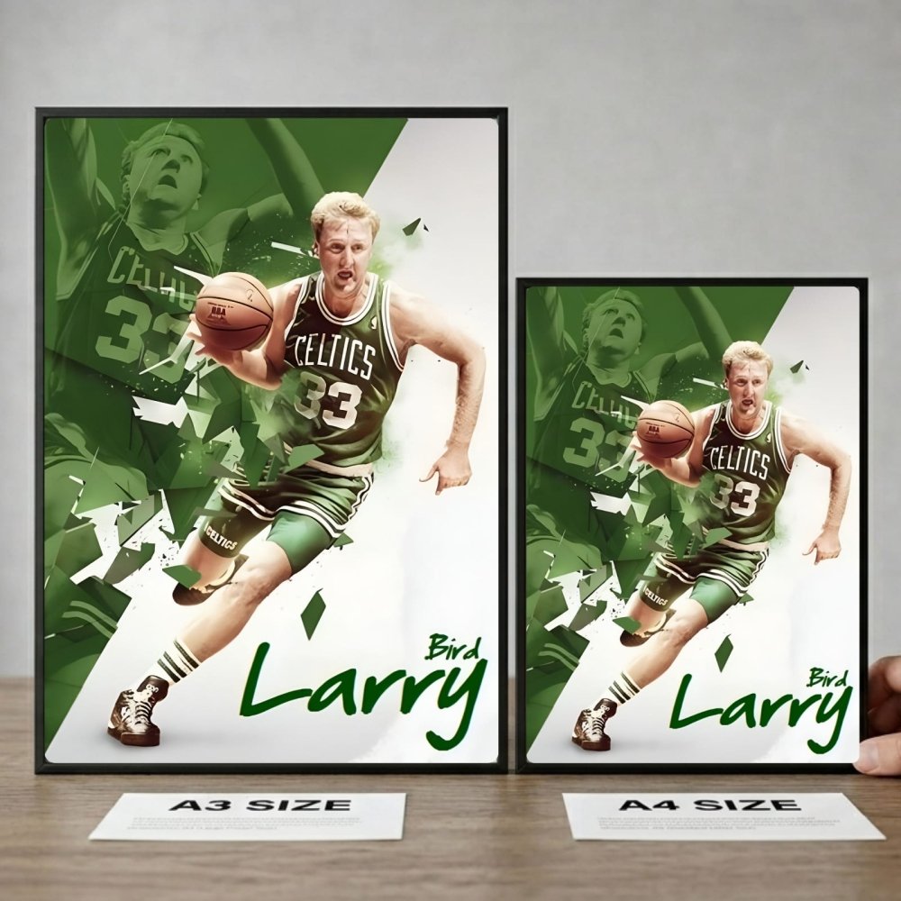 Larry Bird - Basket - Vibes DistrictLarry Bird - Basket poster NeroVibes District
