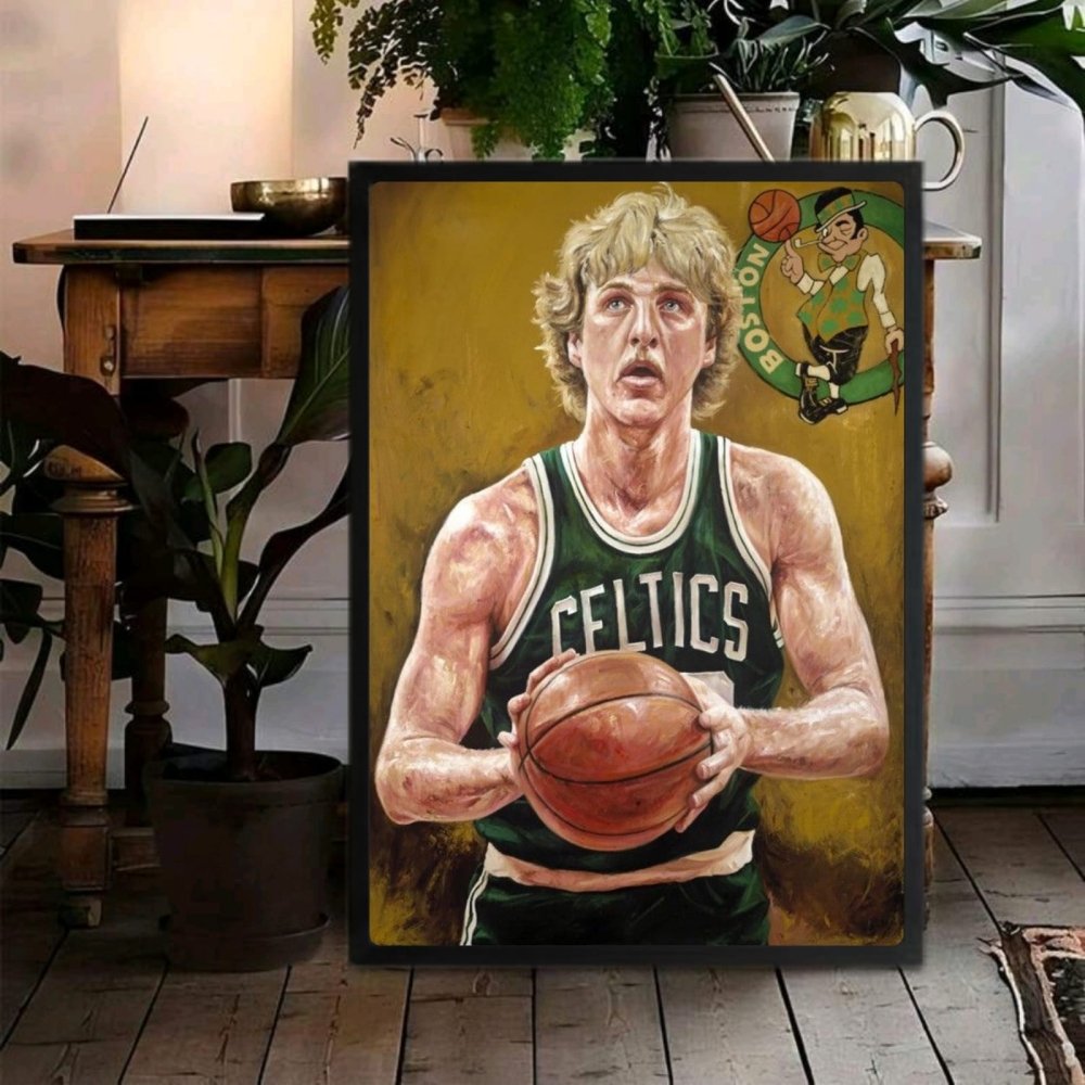 Larry Bird - Basket - Vibes DistrictLarry Bird - Basket poster GoldVibes District