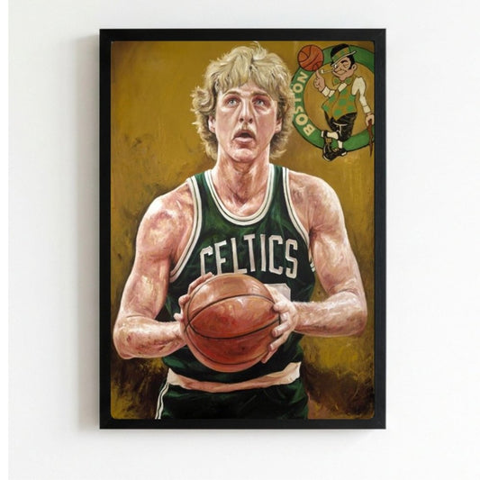 Larry Bird - Basket - Vibes DistrictLarry Bird - Basket poster NeroVibes District