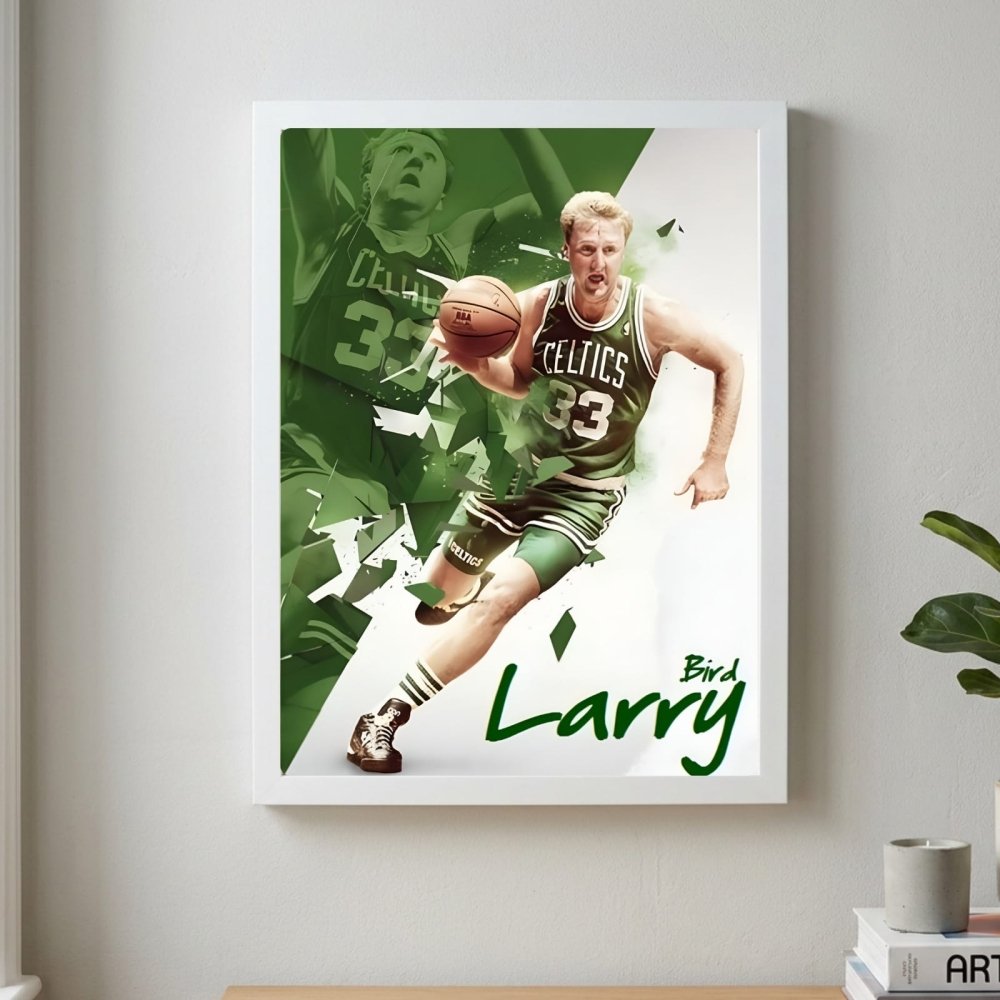 Larry Bird - Basket - Vibes DistrictLarry Bird - Basket poster NeroVibes District