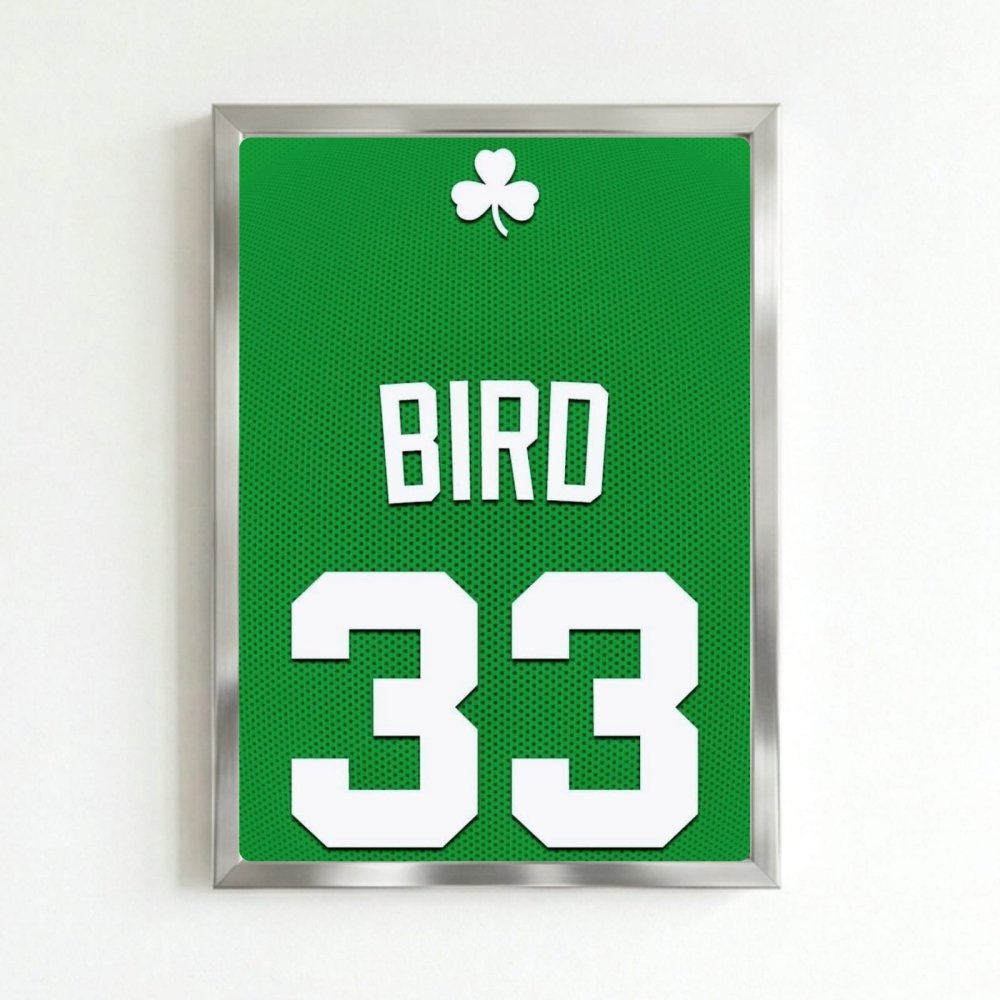 Larry Bird - Basket - Vibes DistrictLarry Bird - Basket poster SilverVibes District