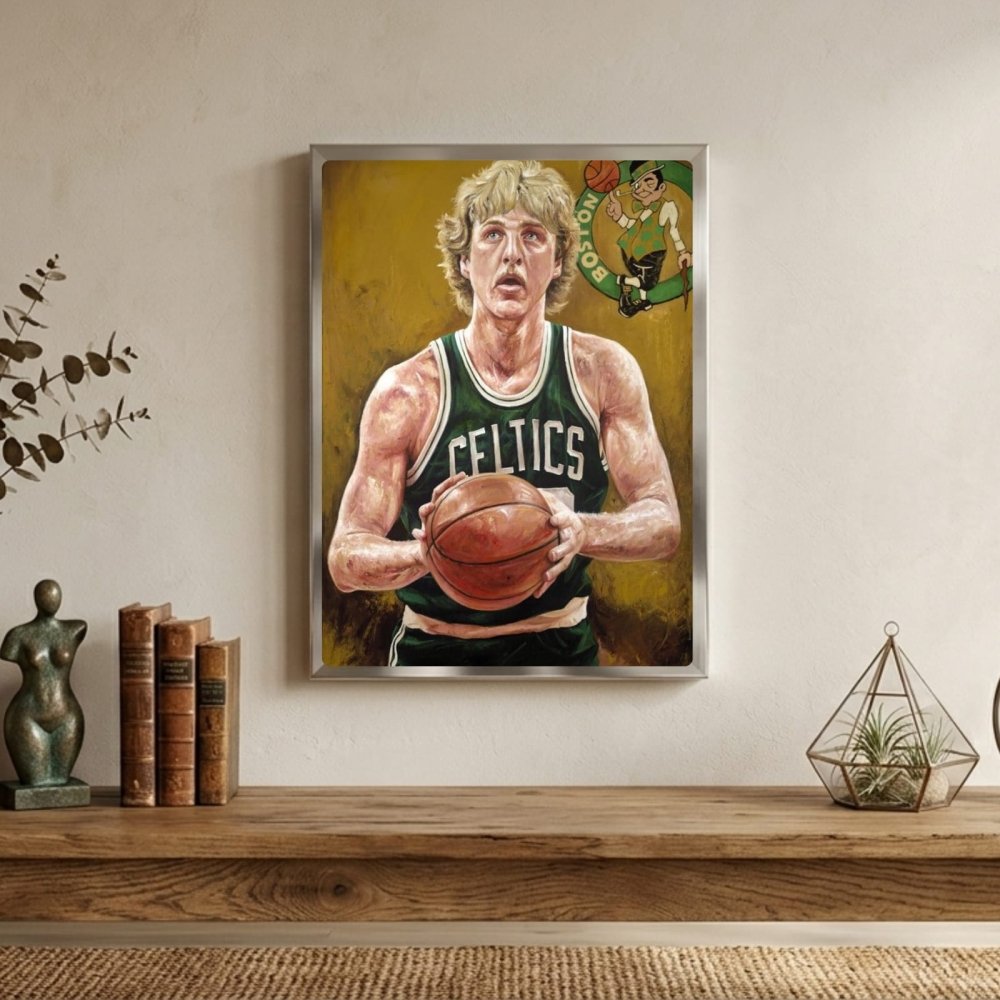 Larry Bird - Basket - Vibes DistrictLarry Bird - Basket poster GoldVibes District
