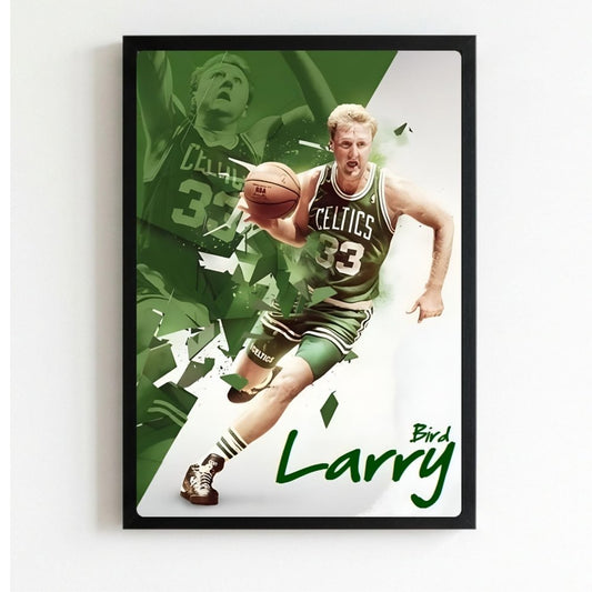 Larry Bird - Basket - Vibes DistrictLarry Bird - Basket poster NeroVibes District