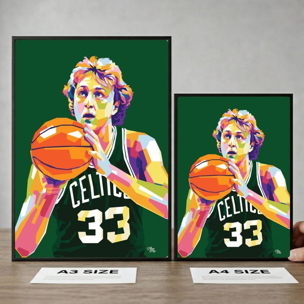 Larry Bird - Basket - Vibes DistrictLarry Bird - Basket poster GoldVibes District