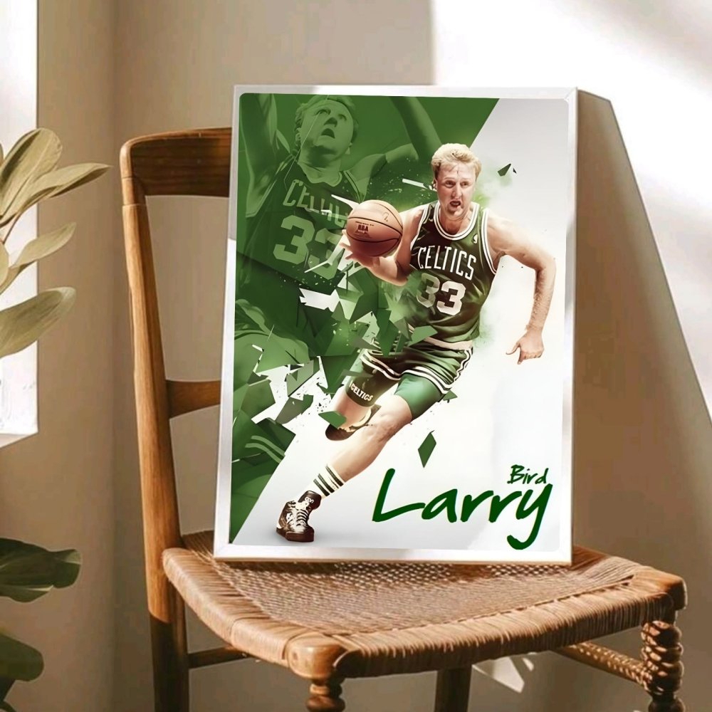 Larry Bird - Basket - Vibes DistrictLarry Bird - Basket poster NeroVibes District