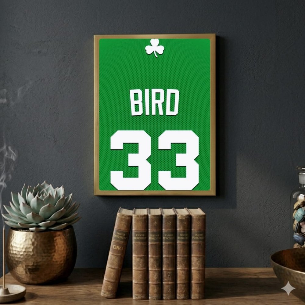 Larry Bird - Basket - Vibes DistrictLarry Bird - Basket poster GoldVibes District