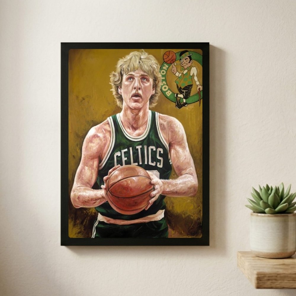 Larry Bird - Basket - Vibes DistrictLarry Bird - Basket poster GoldVibes District