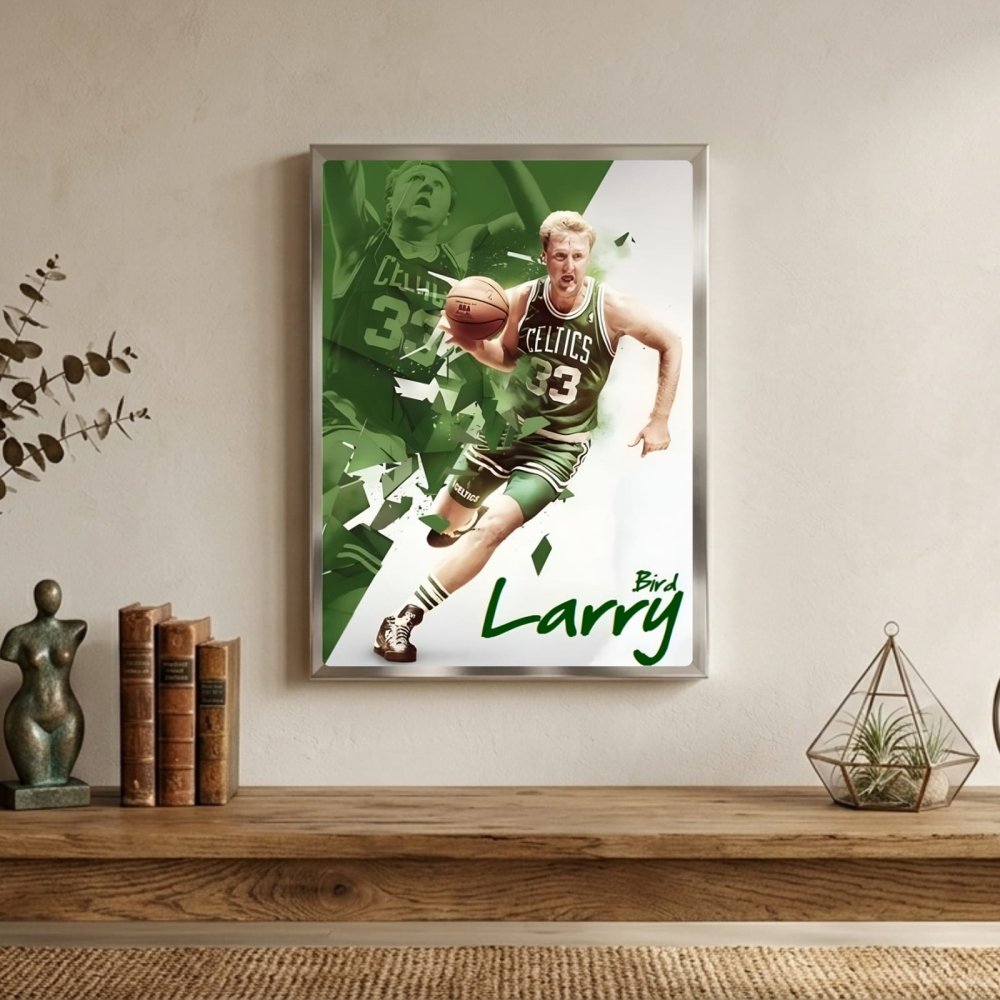 Larry Bird - Basket - Vibes DistrictLarry Bird - Basket poster NeroVibes District