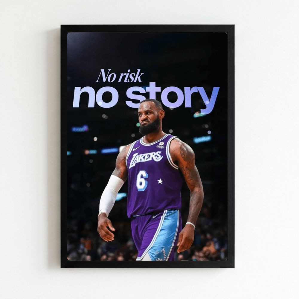 Lebron James - Basket - Vibes DistrictLebron James - Basket poster NeroVibes District