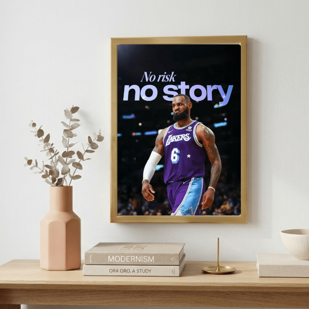 Lebron James - Basket - Vibes DistrictLebron James - Basket poster GoldVibes District