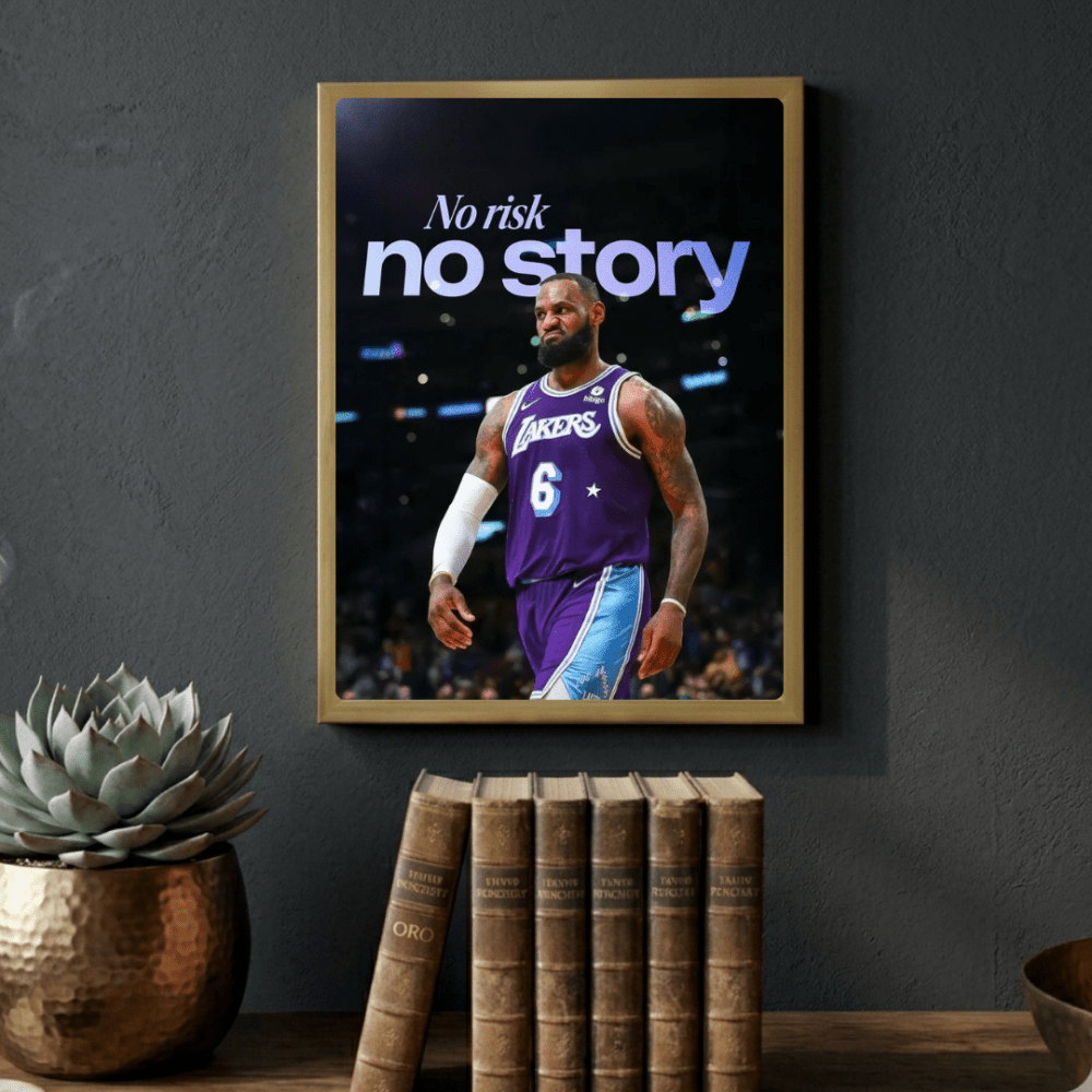 Lebron James - Basket - Vibes DistrictLebron James - Basket poster GoldVibes District