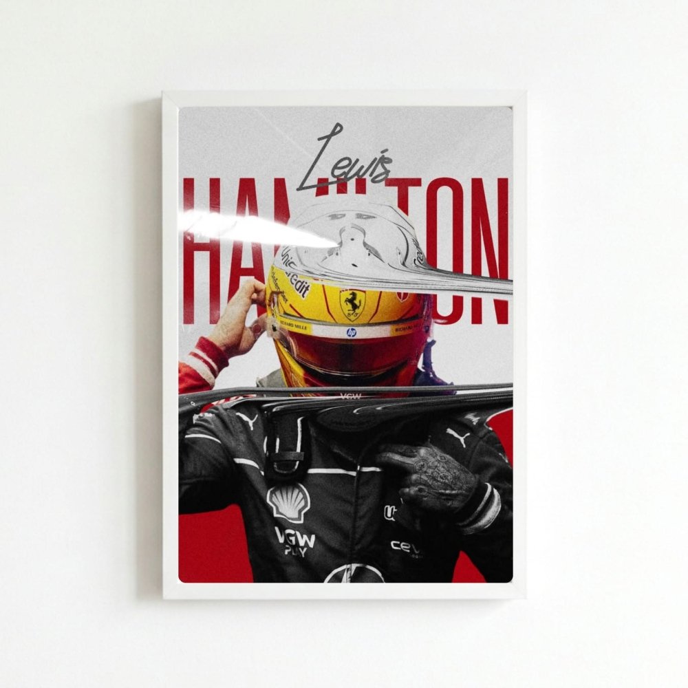 lewis hamilton ferrari f1 - Vibes Districtlewis hamilton ferrari f1 poster BiancoVibes District