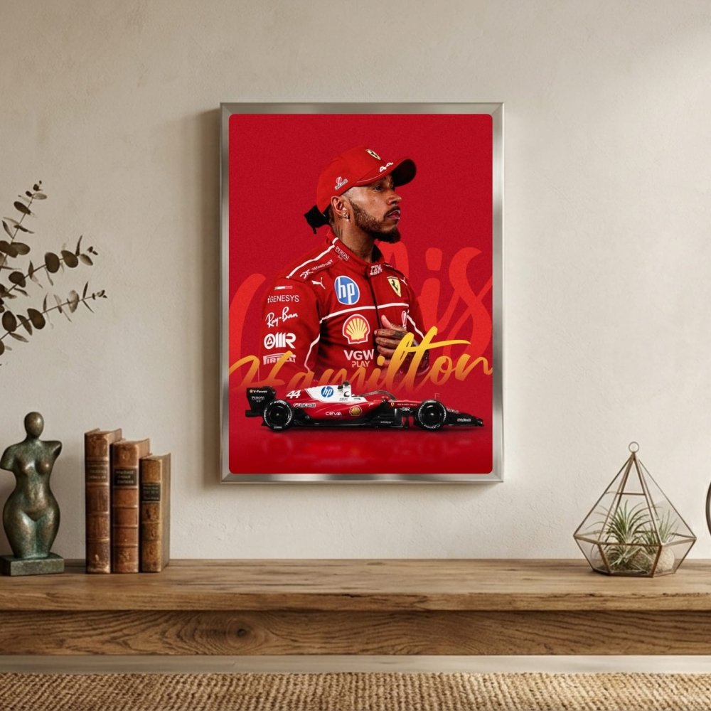 lewis hamilton ferrari f1 - Vibes Districtlewis hamilton ferrari f1 poster NeroVibes District