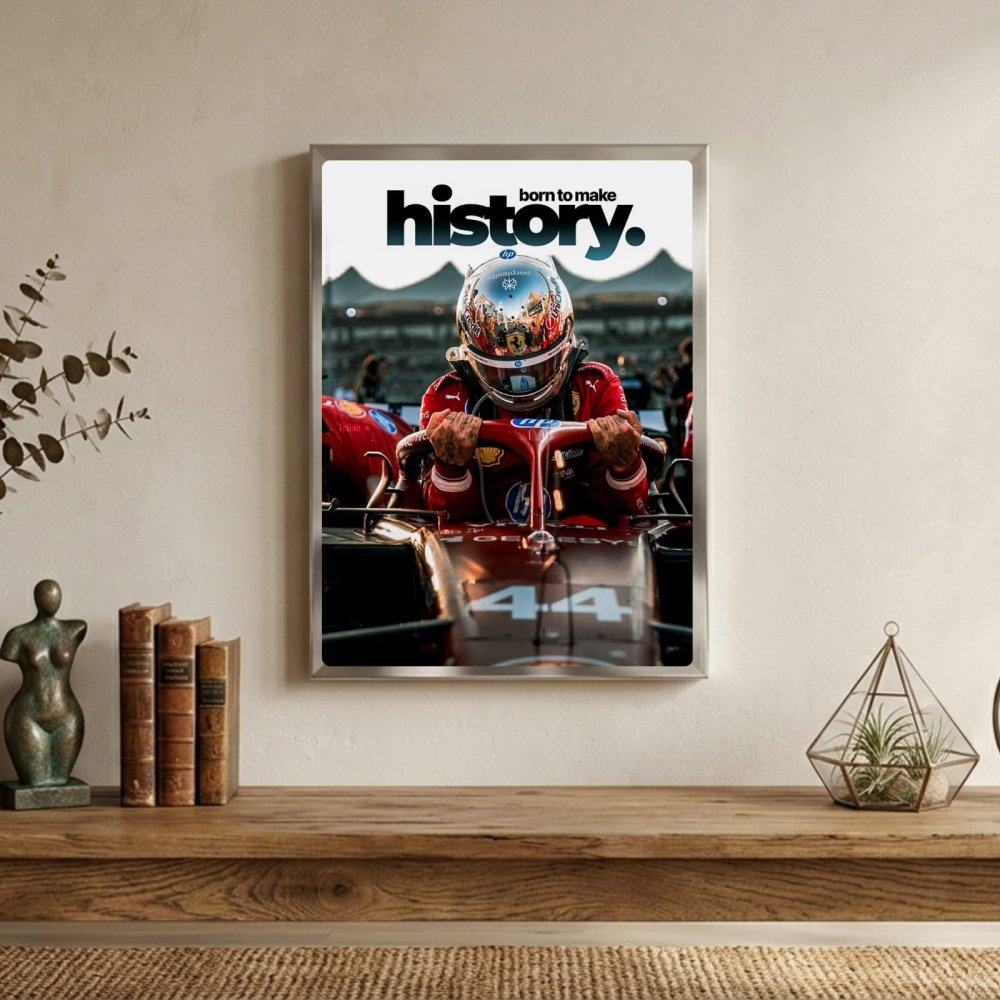 lewis hamilton ferrarif1 - Vibes Districtlewis hamilton ferrarif1 poster SilverVibes District