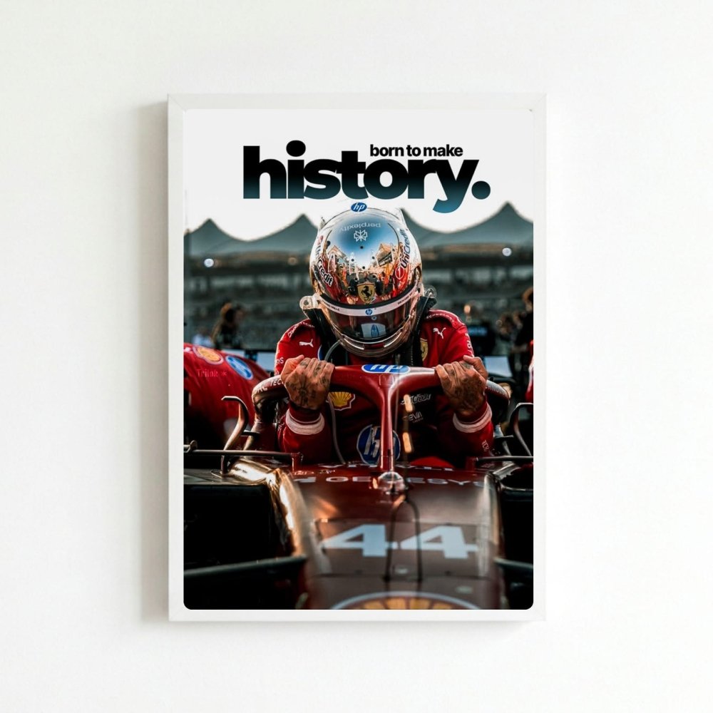 lewis hamilton ferrarif1 - Vibes Districtlewis hamilton ferrarif1 poster BiancoVibes District