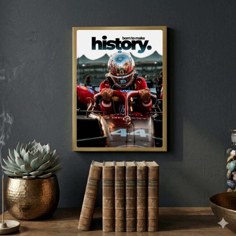 lewis hamilton ferrarif1 - Vibes Districtlewis hamilton ferrarif1 poster SilverVibes District