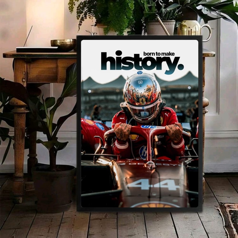 lewis hamilton ferrarif1 - Vibes Districtlewis hamilton ferrarif1 poster SilverVibes District