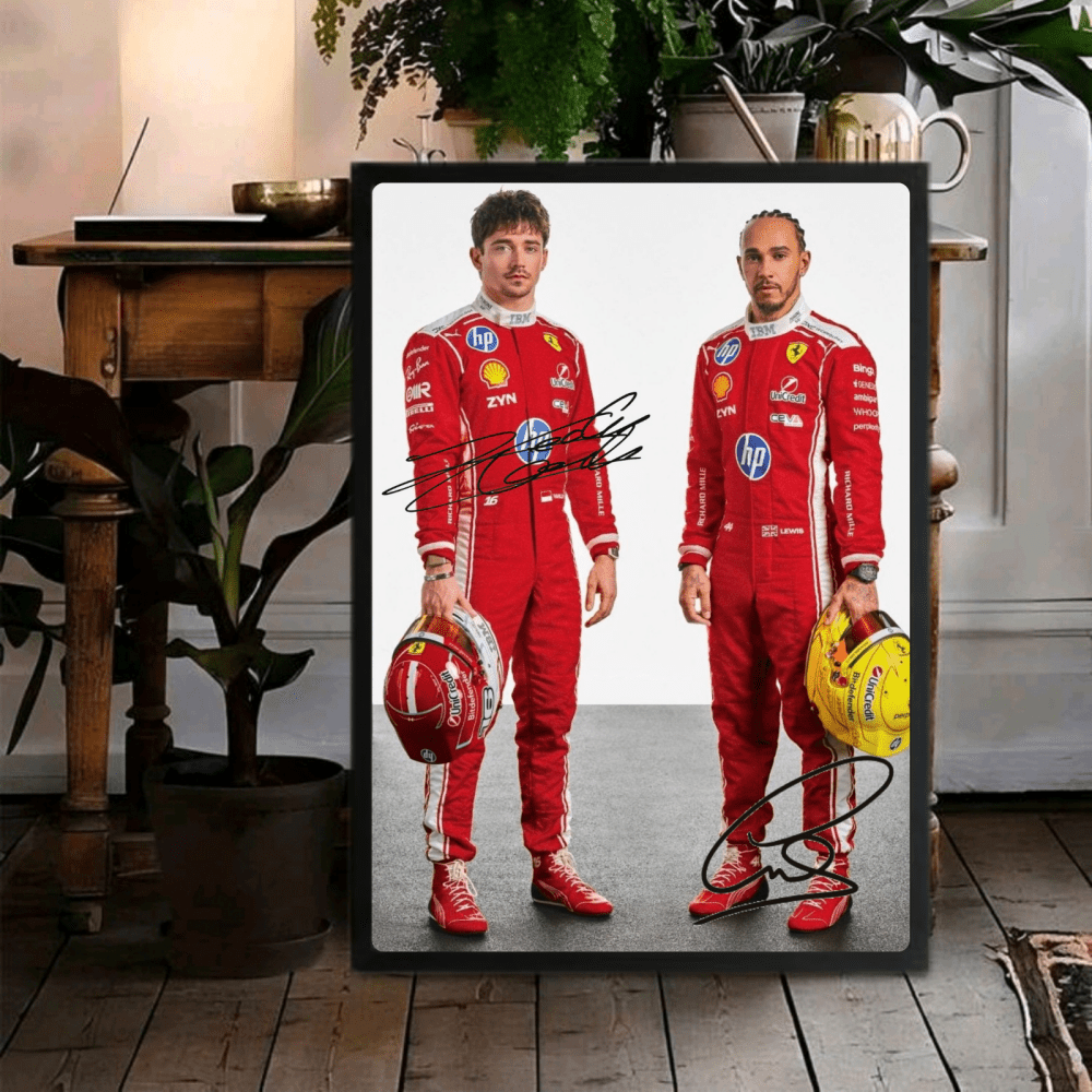 lewis hamilton, leclerc ferrari - Vibes Districtlewis hamilton, leclerc ferrari poster GoldVibes District