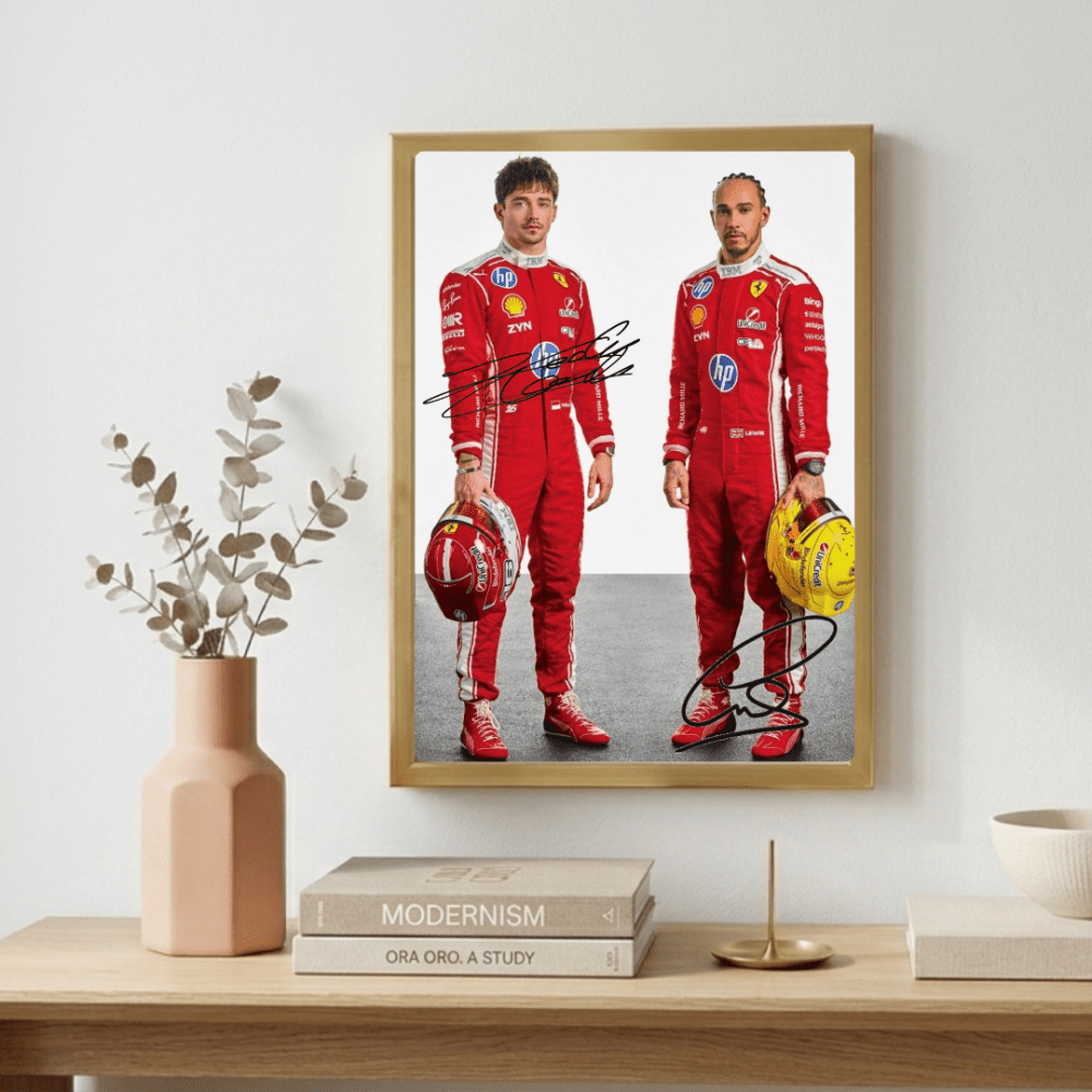 lewis hamilton, leclerc ferrari - Vibes Districtlewis hamilton, leclerc ferrari poster GoldVibes District
